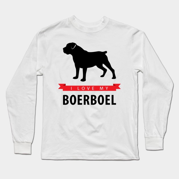 I Love My Boerboel Long Sleeve T-Shirt by millersye